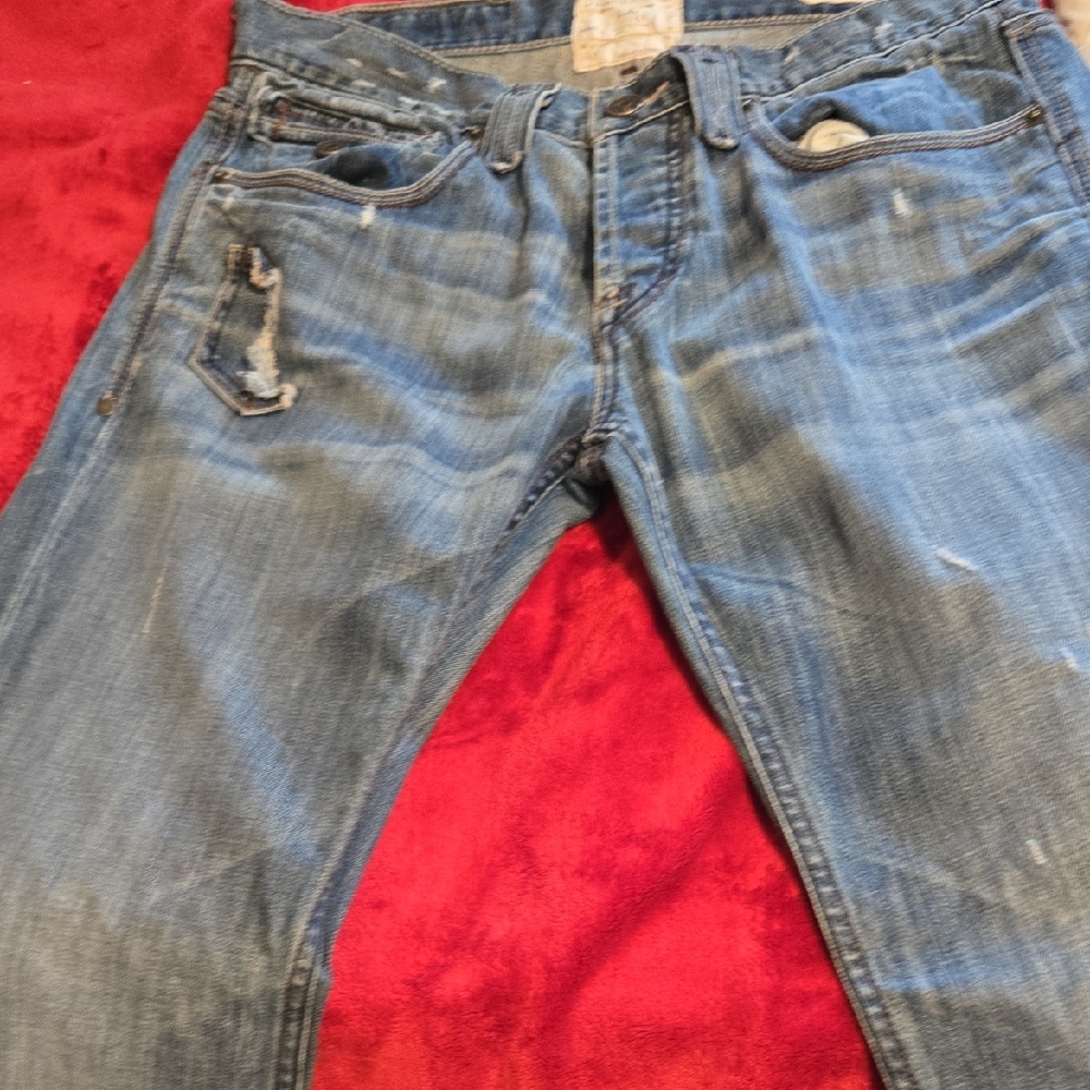 Casual Blue Relaxed Fit Jeans